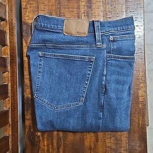 Madewell Blue Athletic Slim Stretch Denim Jeans Measuring W37 L31